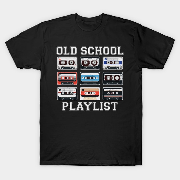 Old School Playlist T-Shirt by Barang Alus